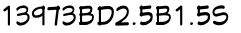13973BD2.5B1.5S